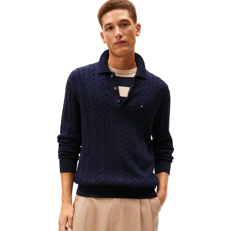 Tommy Hilfiger Classic Cotton Cable L/S Polo image number 0